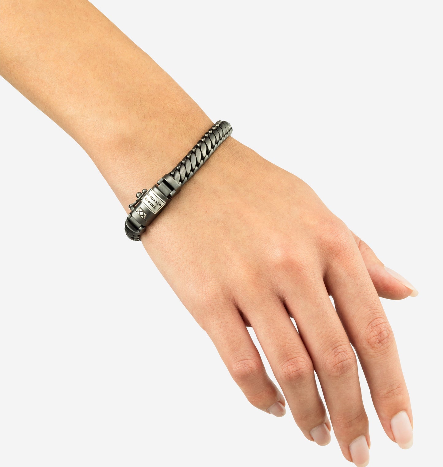 Ben XS Matte Black Rhodium Silver Bracelet