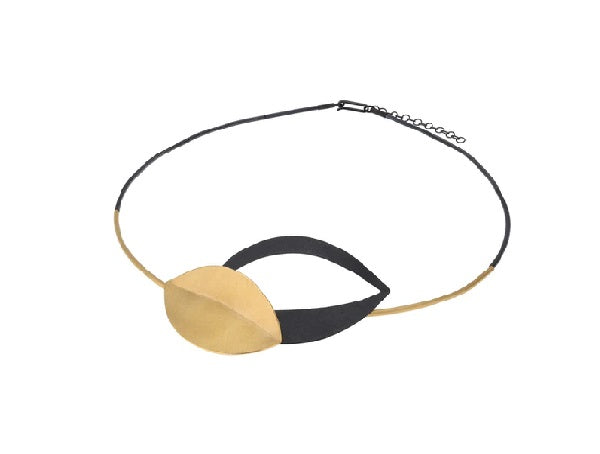 Bazylia Necklace, Oxi/YGP