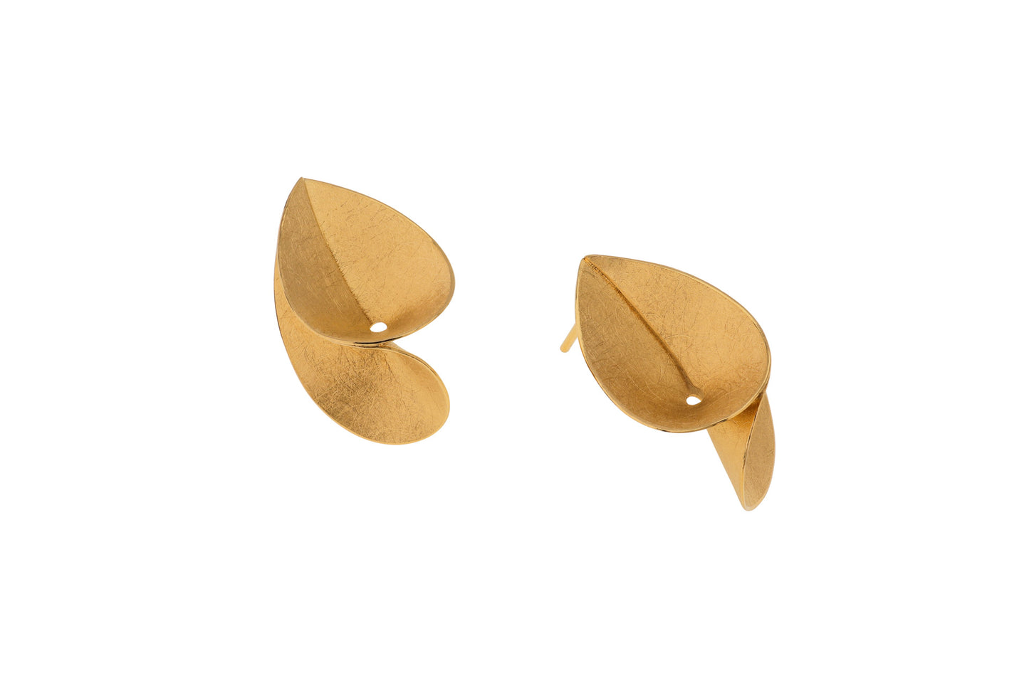 Gold Finish 'Drop' Studs