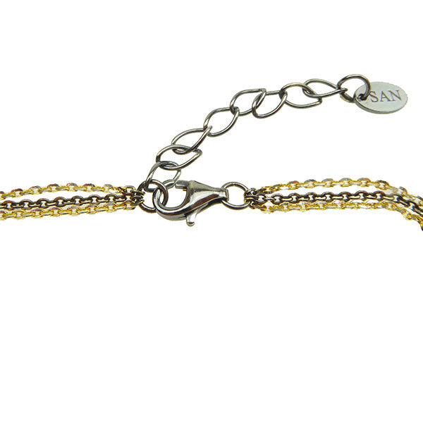 3 Strand Diamond Bracelet, Silver