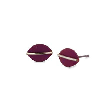 Titanium Shield Studs - Mulberry