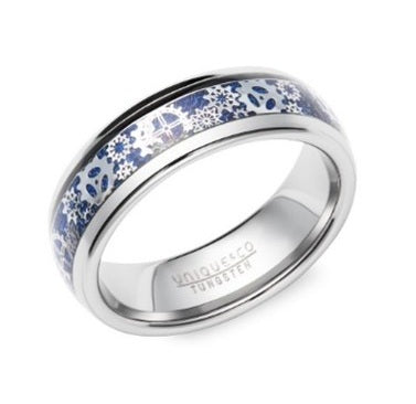 Tungsten Carbon Fibre Inlay Ring