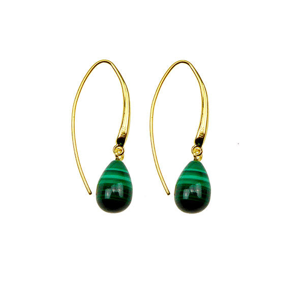 Gemstone Drop Earrings