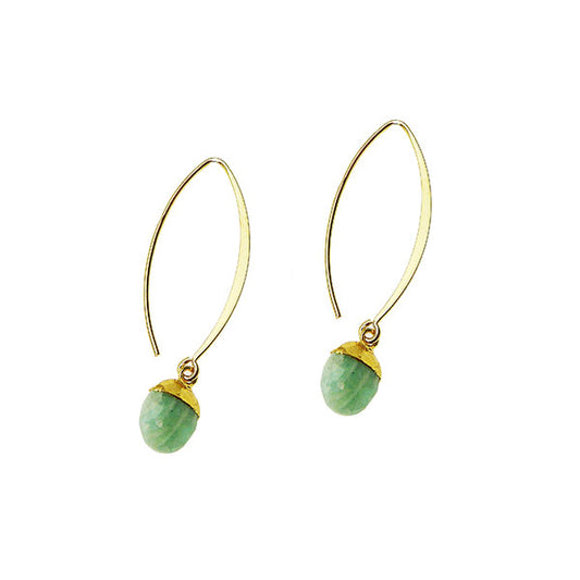 Gemstone Drop Earrings