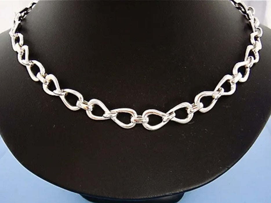 Silver Infinity Link Necklace – Aurum