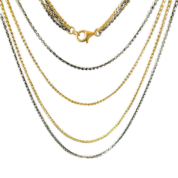 4 Strand Multiway Necklace, Silver