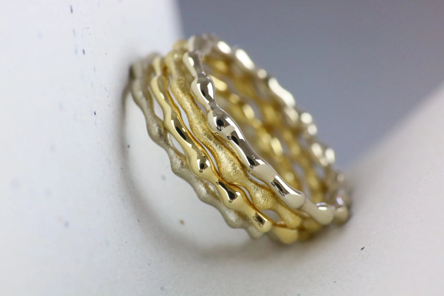 9ct Gold Bamboo Ring