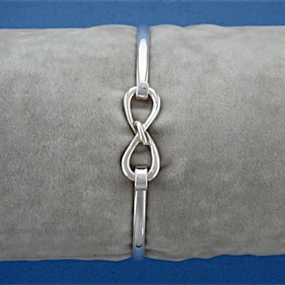 Silver Infinity Bangle