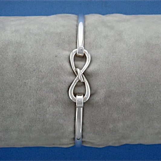 Silver Infinity Bangle