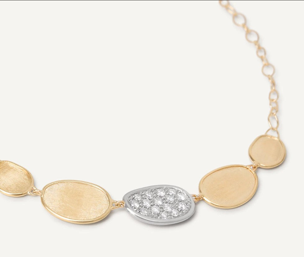 Lunaria Gold Diamond Necklace by Marco Bicego