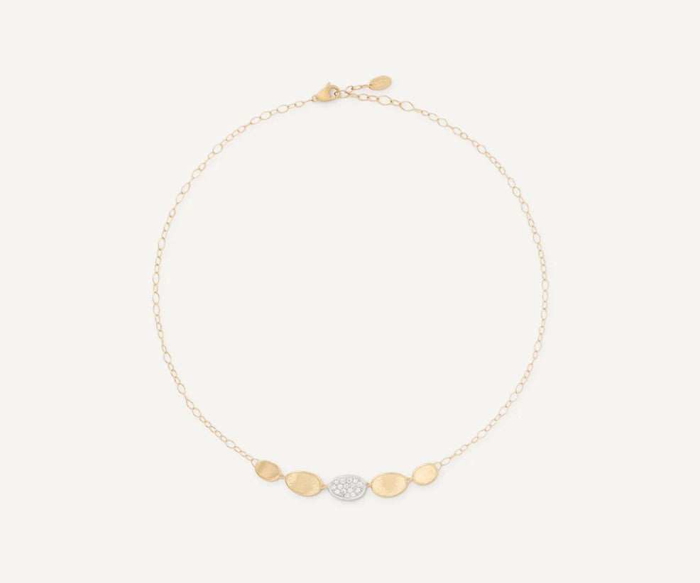 Lunaria Gold Diamond Necklace by Marco Bicego