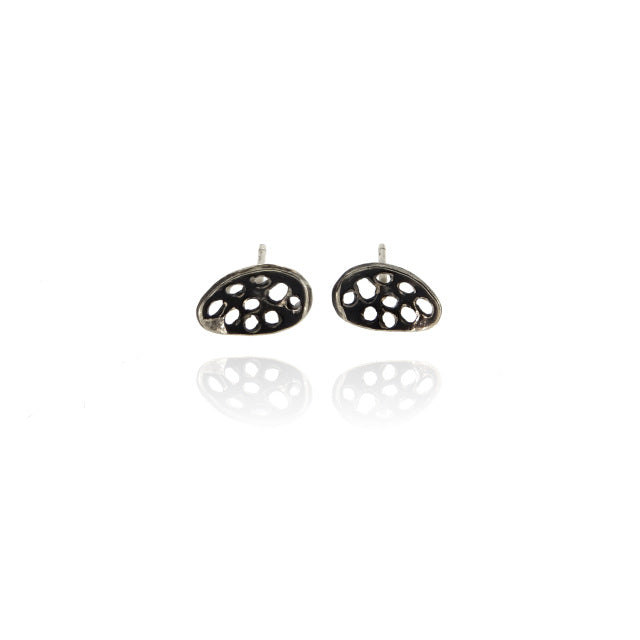 Morphology Mini Oval Stud Earrings