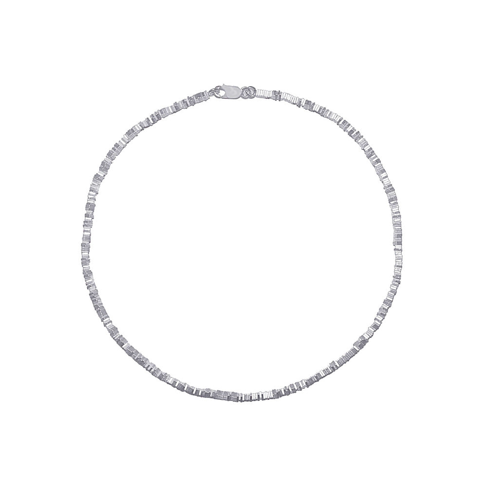 Silver Mini Squares Necklace