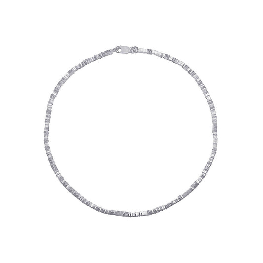 Silver Mini Squares Necklace