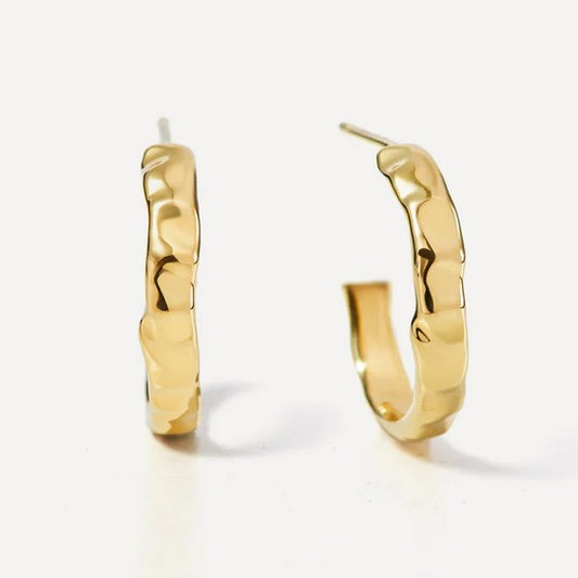 Hammered Half Hoops, YGP