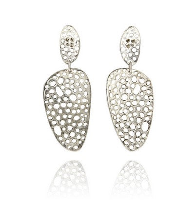 Morphology Oval Drop Earrings