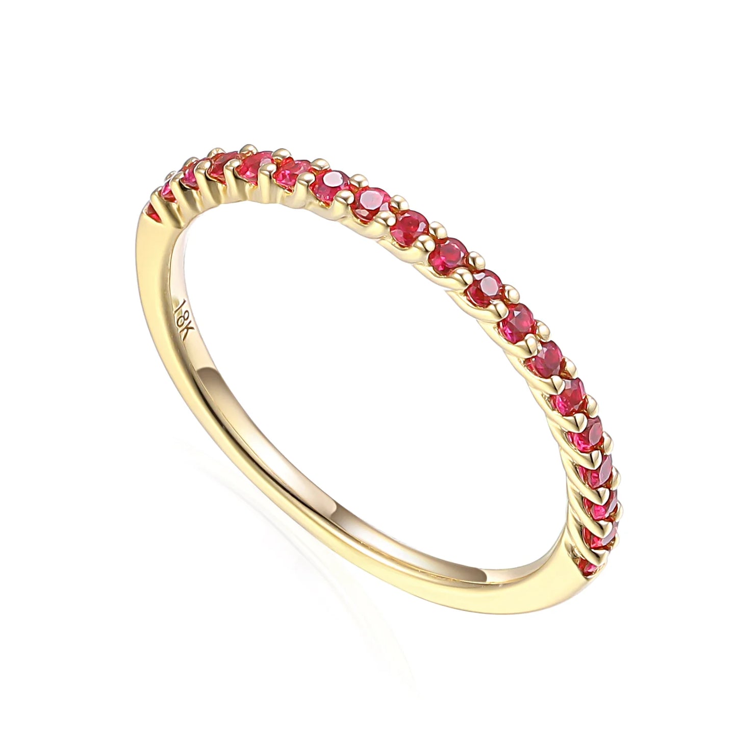 Pink Tourmaline Eternity Band