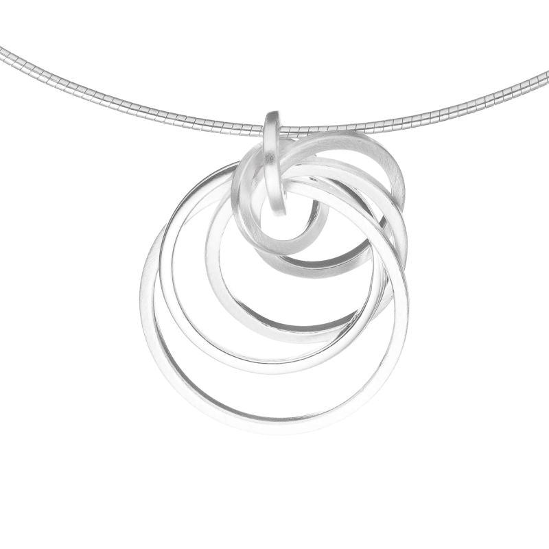 Silver Multi Circle Pendant