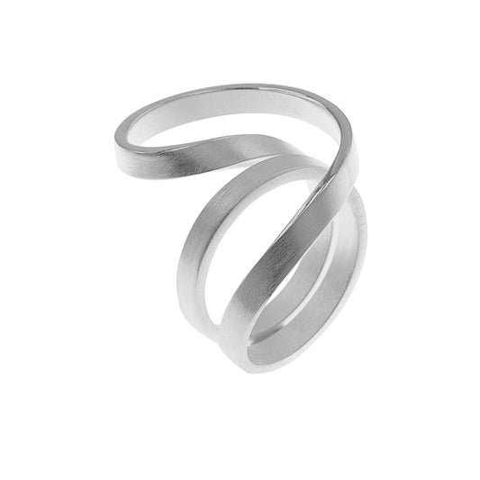 Silver Swirl Ring