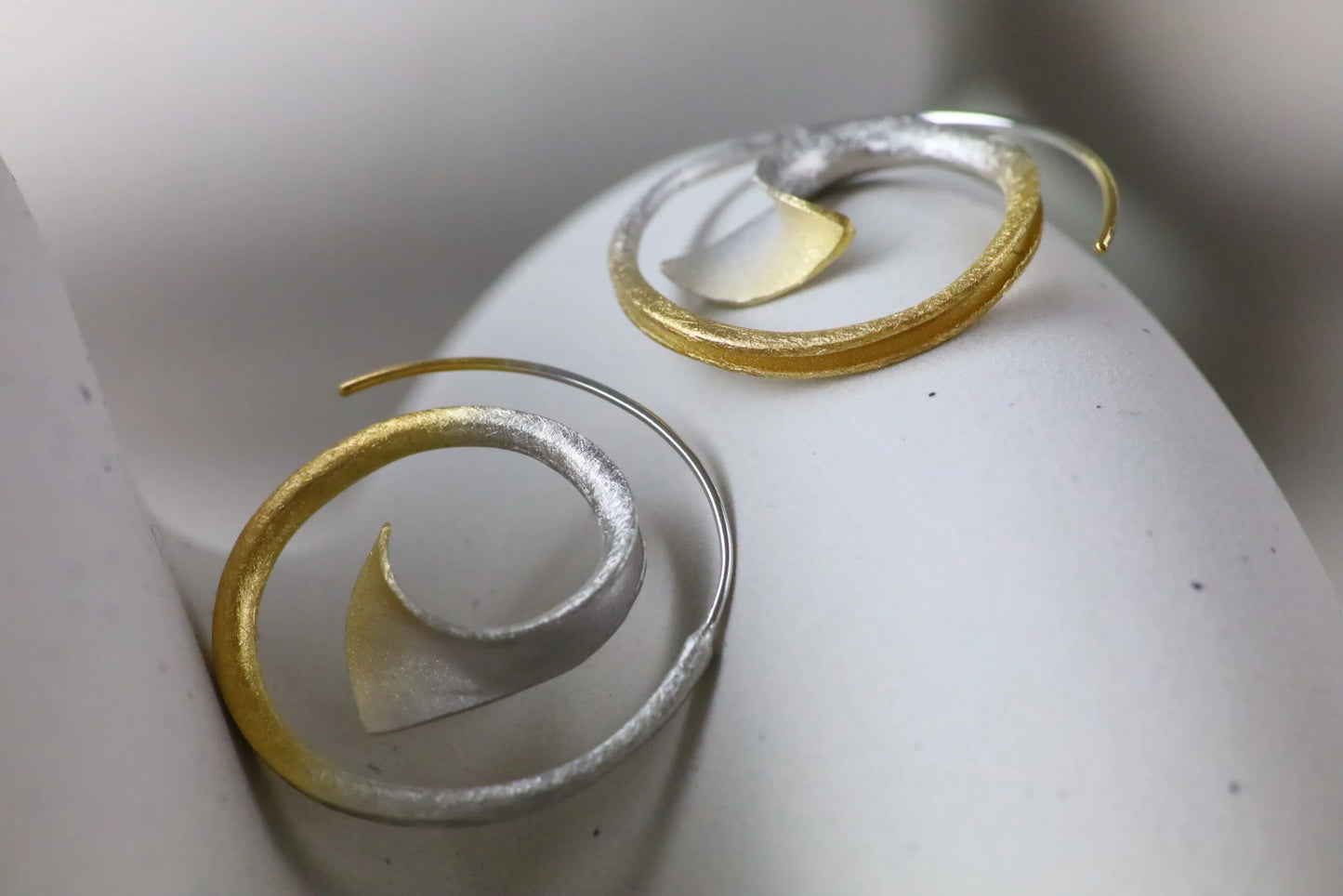 Silver Calla Flower Hoops, YGP