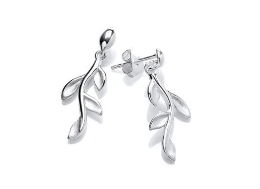Silver Branch Earrings