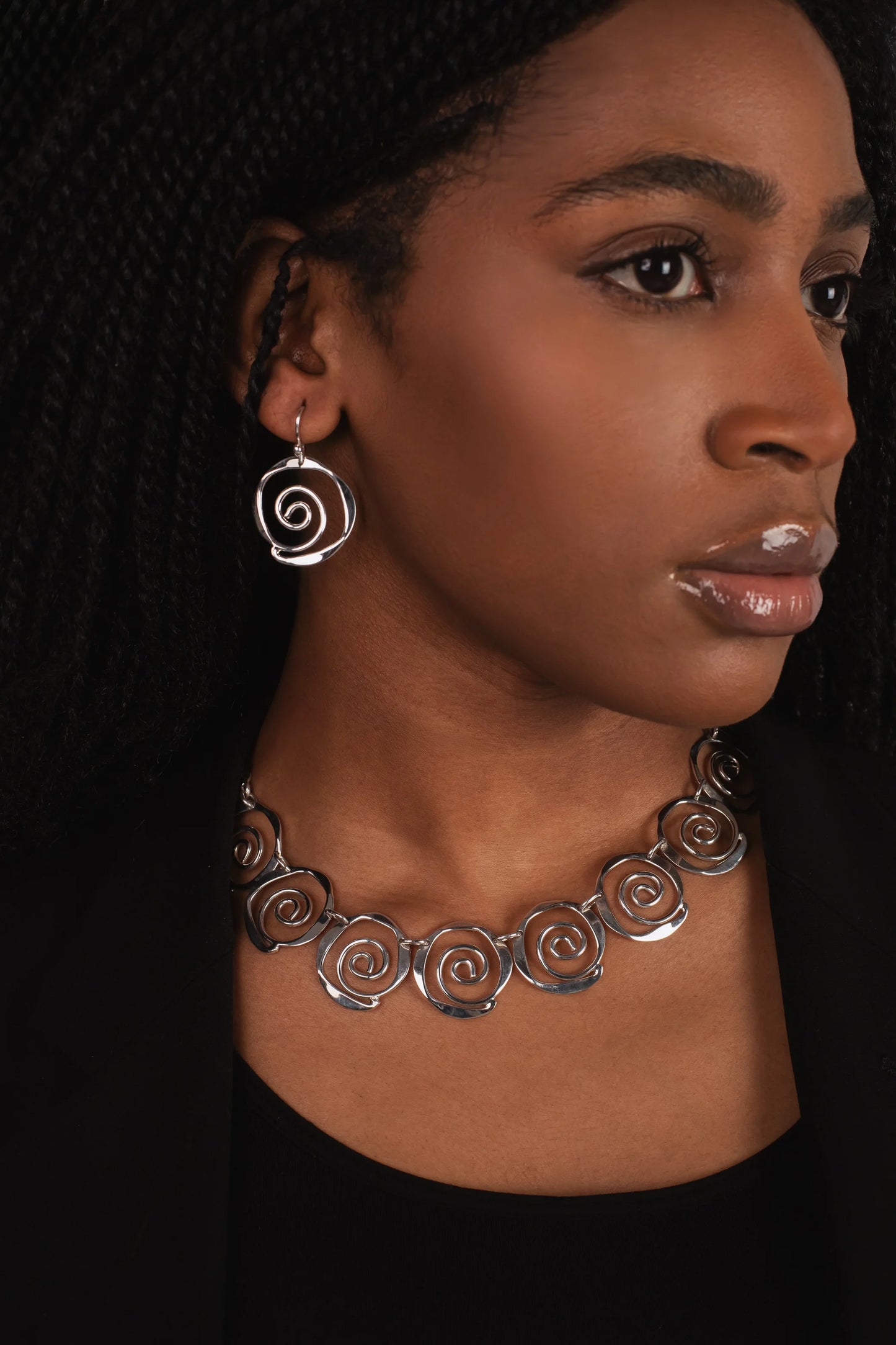 Spiral Drop Earrings