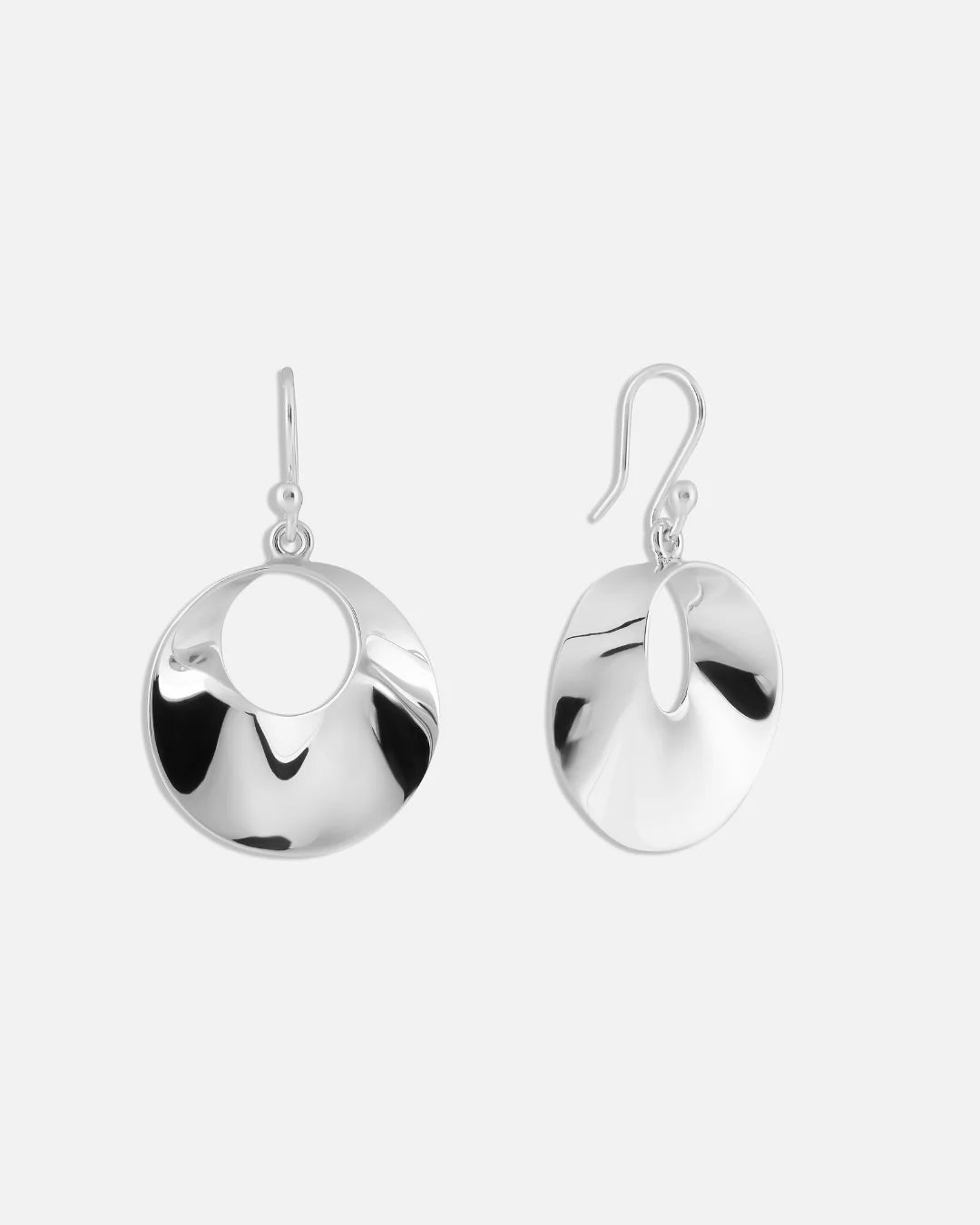 Open Swirl Drop Earrings