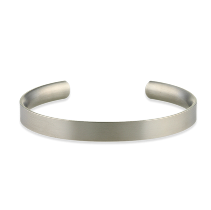 Titanium 8mm Court-Flat Torc Bangle