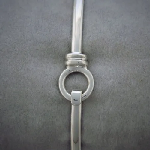 Silver Circle Hook Bangle