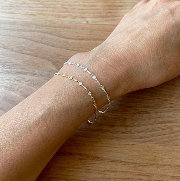 Rosette Chain, Silver