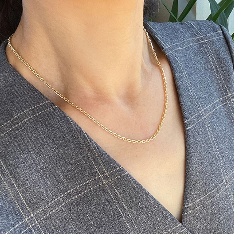 Anchor Chain, Gold Finish