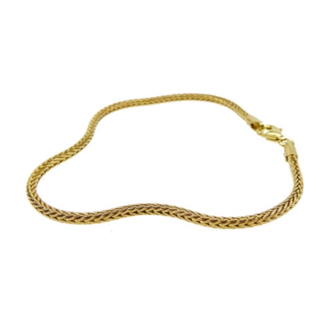 Foxtail Chain 1.8mm, Gold Finish