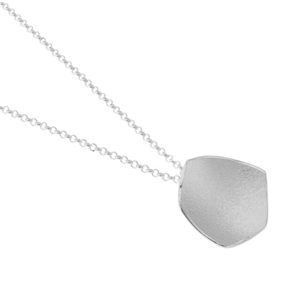 Floral Pendant, Silver