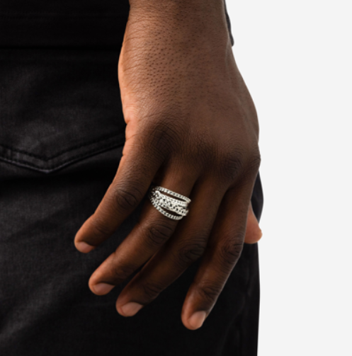 Nathalie Silver Multi Ring