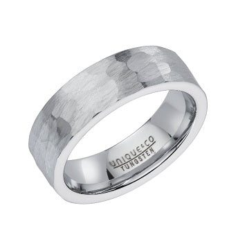 Tungsten White-Silver IP Ring