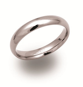 Titanium Polished Court Ring, 4mm