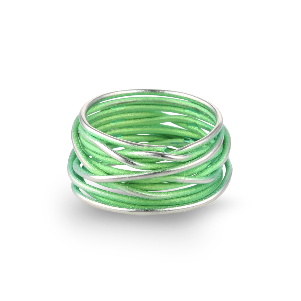 Titanium Chaos Ring - Green