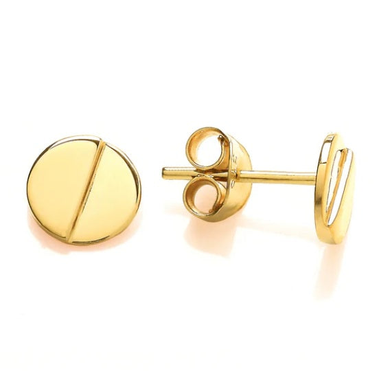 9ct Gold Circle Studs