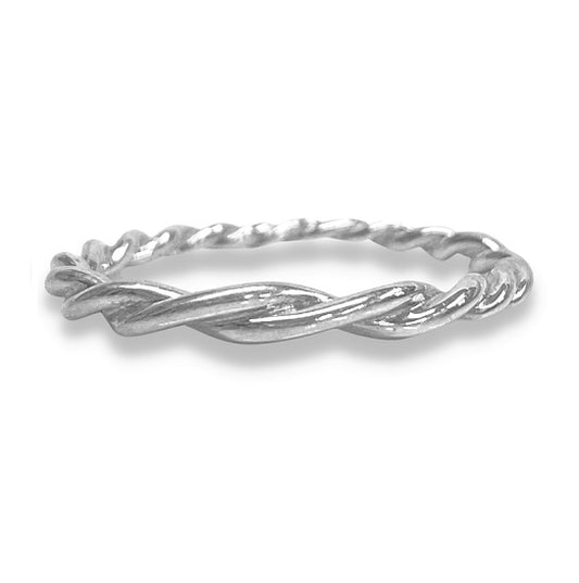 Silver Twisted Ring