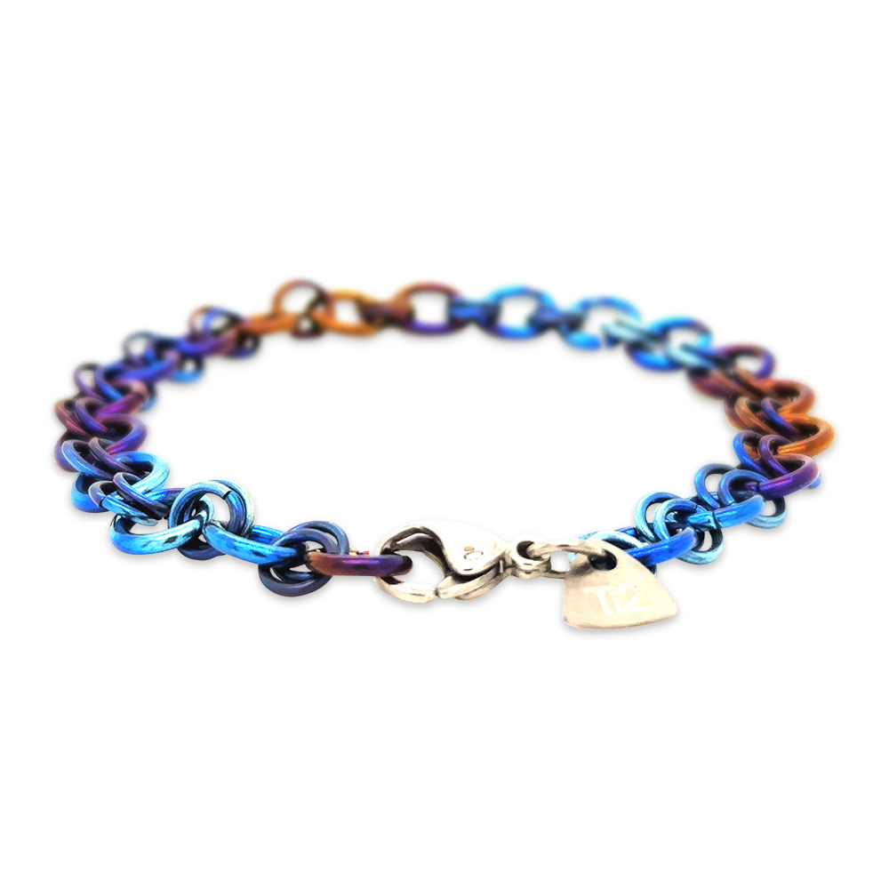 Titanium Multi Link Bracelet - Denim