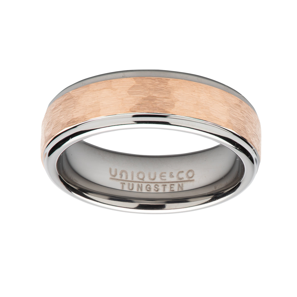 Tungsten Hammered Ring