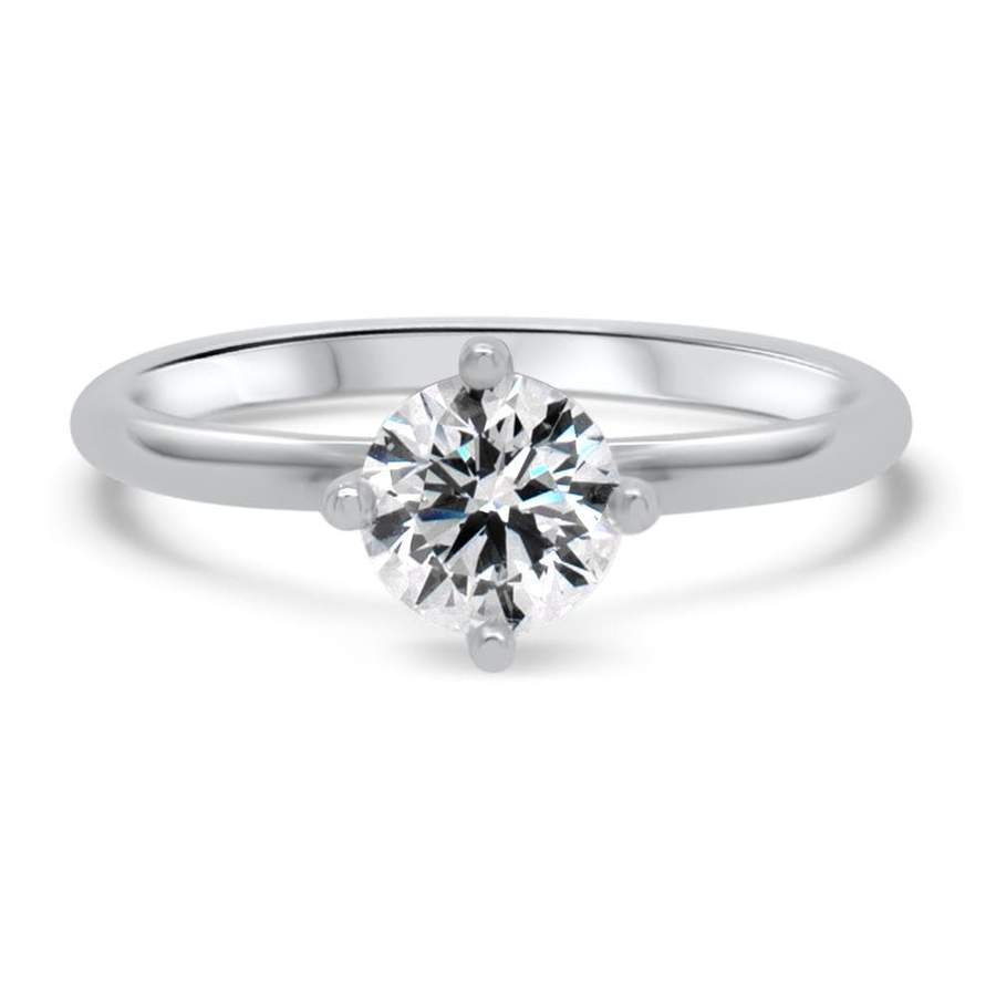 Lab Grown Brilliant Cut Solitaire Twist Diamond Ring 0.25ct