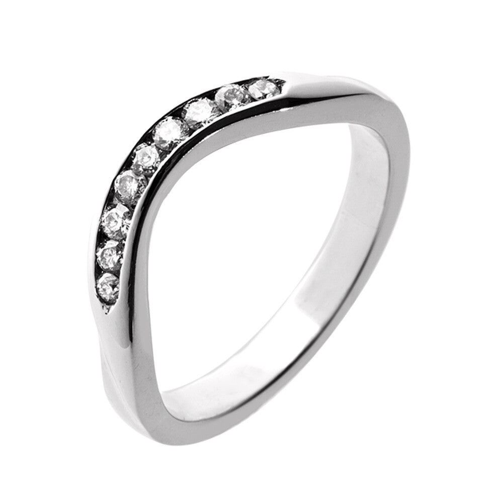 U Shaped Diamond Ring