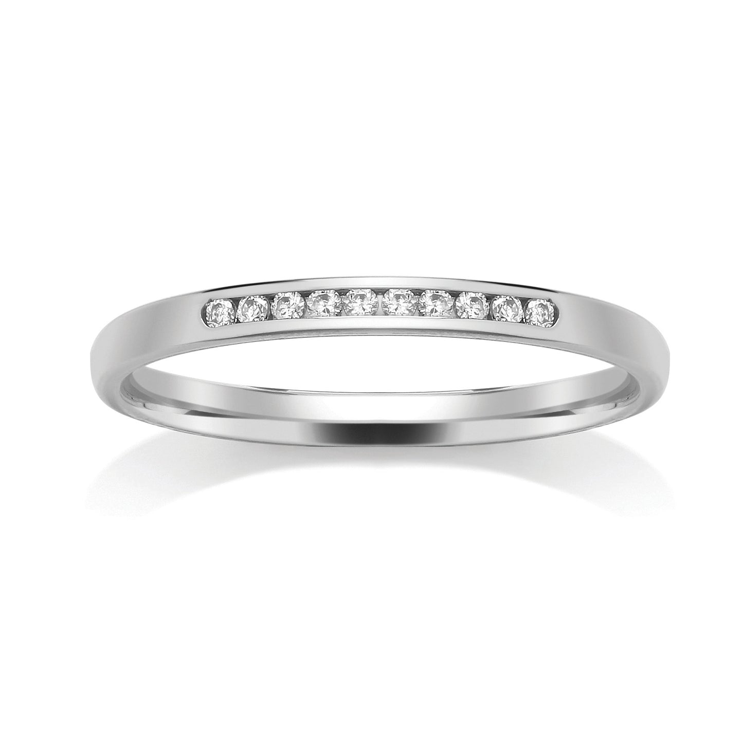 Channel Set Diamond Ring 0.10ct