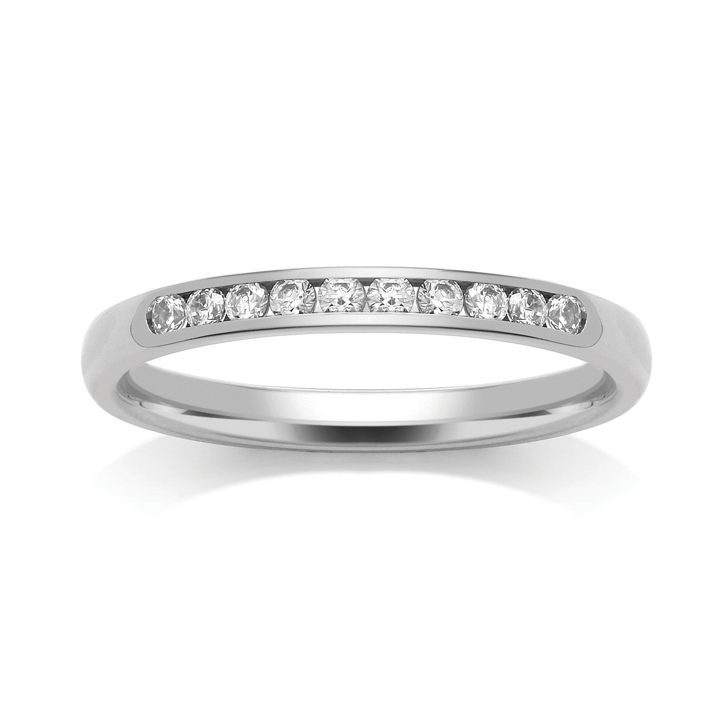 Channel Set Diamond Ring 0.20ct