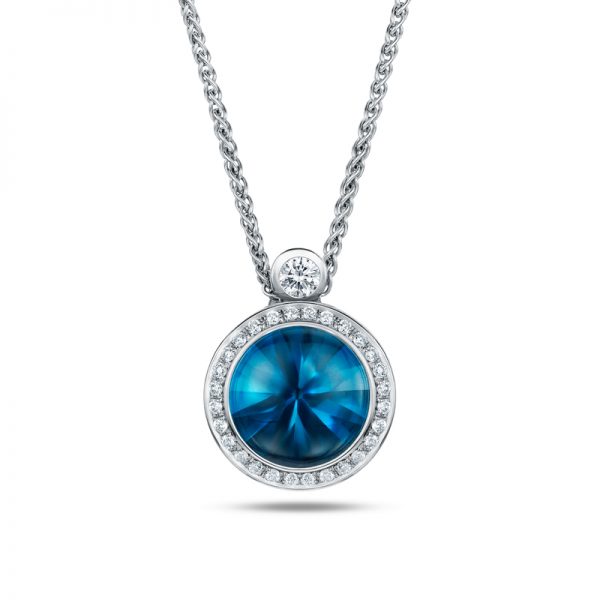 Satellite London Blue Topaz Pendant