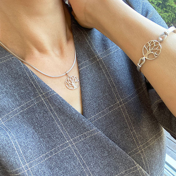 Life's Tree Bracelet, Silver