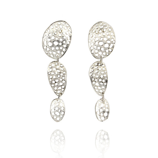 Morphology Triple Drop Earrings