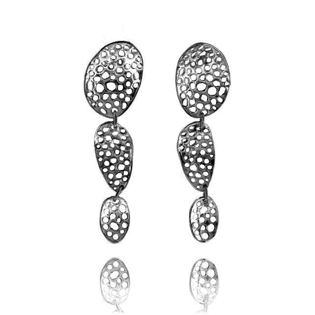 Morphology Triple Drop Earrings