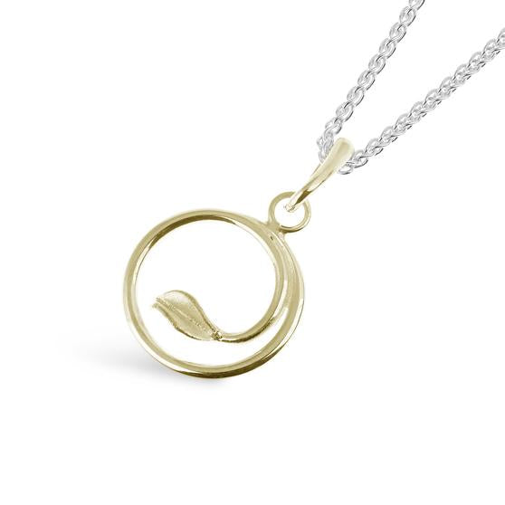 Mavilo Circular Leaf Pendant